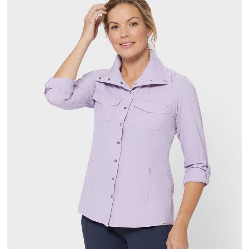 Duluth Trading Women's Sol Survivor Sun Protection Shirt Jac Size XXL